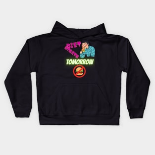 Foodie Fun: Eat, Sleep, Diet Repeat Kids Hoodie